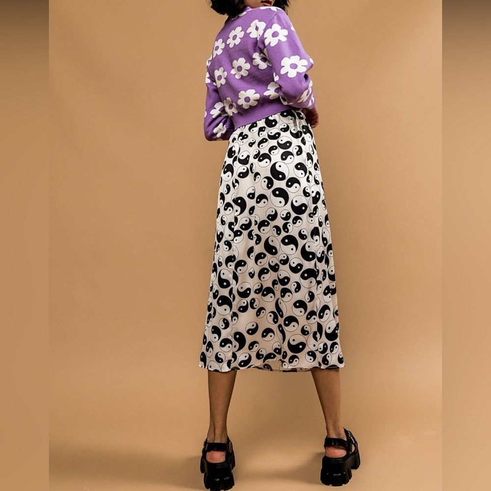 Dressed in LALA yin yang midi skirt
